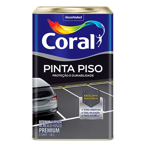 Tinta Pinta Piso Cinza Escuro de 18L Coral